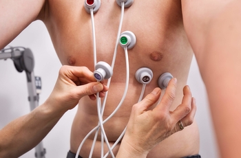 Belastungs-EKG am Körper